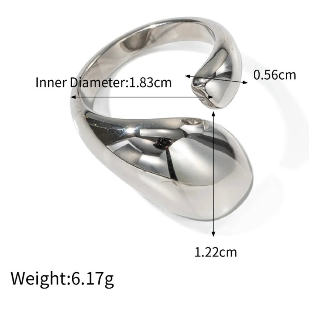 Gold/ Silver Adjustable Finger Rings - Picture 4 of 4